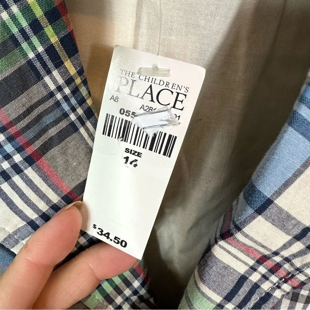 The Children's Place Multicolor Plaid Blazer